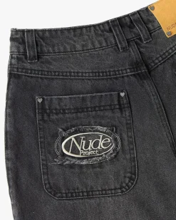 Nude Project Pantalón Baggy Negro Old Sale