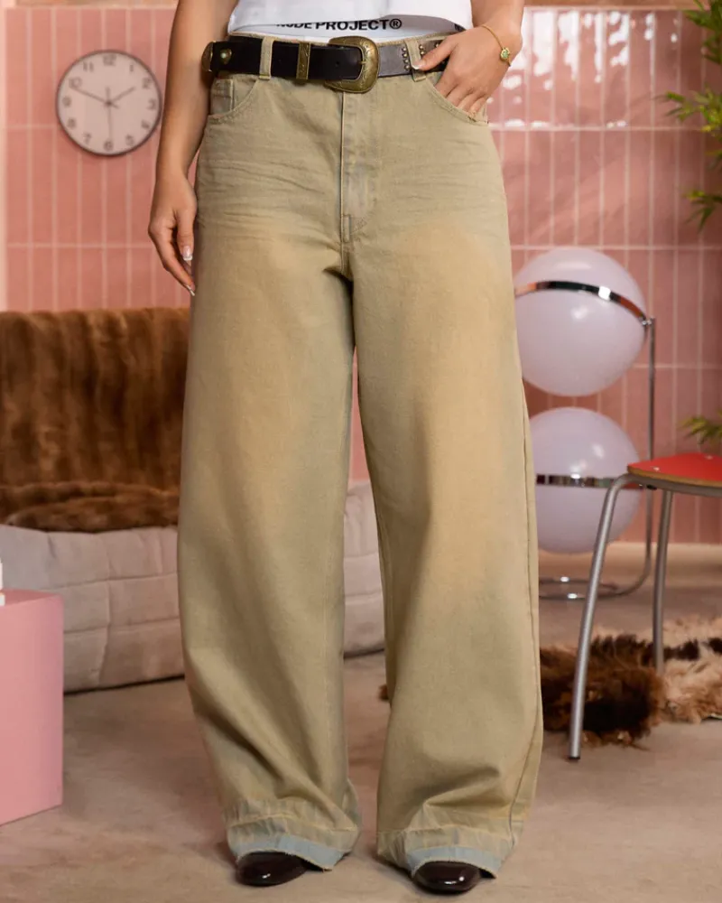 Nude Project Pantalón Baggy Sand Wash Old