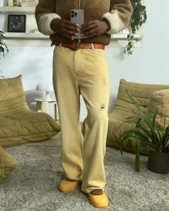 Nude Project Pantalón Bootcut Amarillo Discount