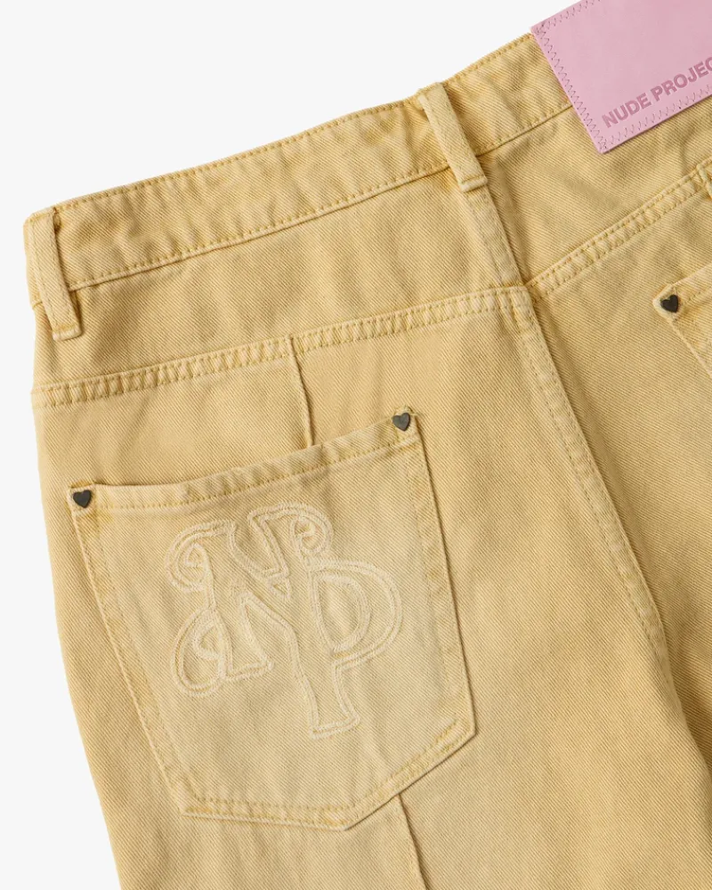 Nude Project Pantalón Bootcut Amarillo Discount