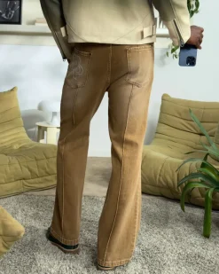 Nude Project Pantalón Bootcut Marrón Sale