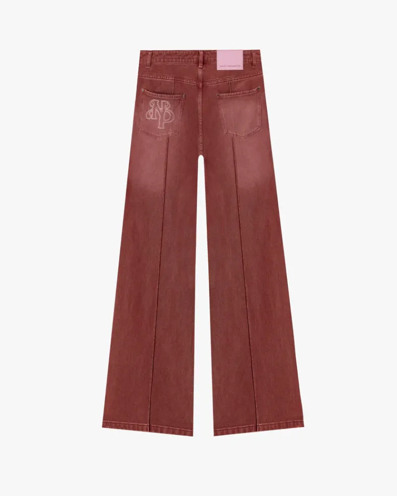 Nude Project Pantalón Bootcut Rojo Online