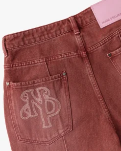 Nude Project Pantalón Bootcut Rojo Online