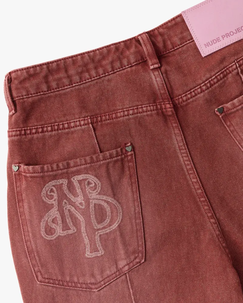 Nude Project Pantalón Bootcut Rojo Online