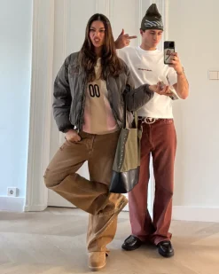 Nude Project Pantalón Bootcut Rojo Online