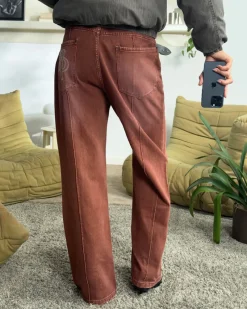 Nude Project Pantalón Bootcut Rojo Online