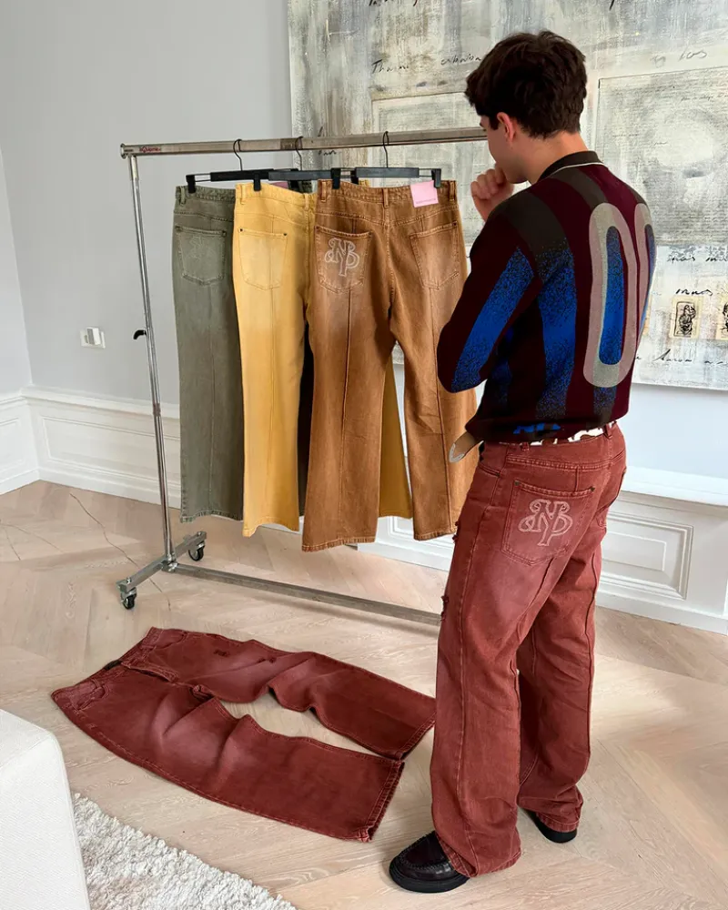 Nude Project Pantalón Bootcut Rojo Online