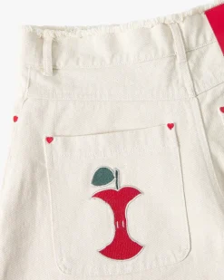 Nude Project Pantalón Corto Apple Crew Denim Raw Hot