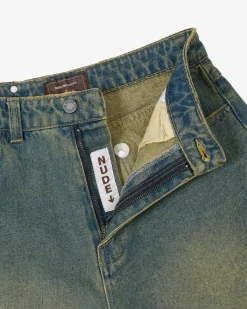 Nude Project Pantalón Corto Baggy Indigo Old Denim Hot