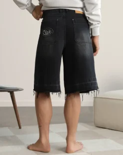 Nude Project Pantalón Corto Baggy Negro Old Denim Online