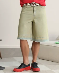 Nude Project Pantalón Corto Baggy Sand Wash Old Denim Hot