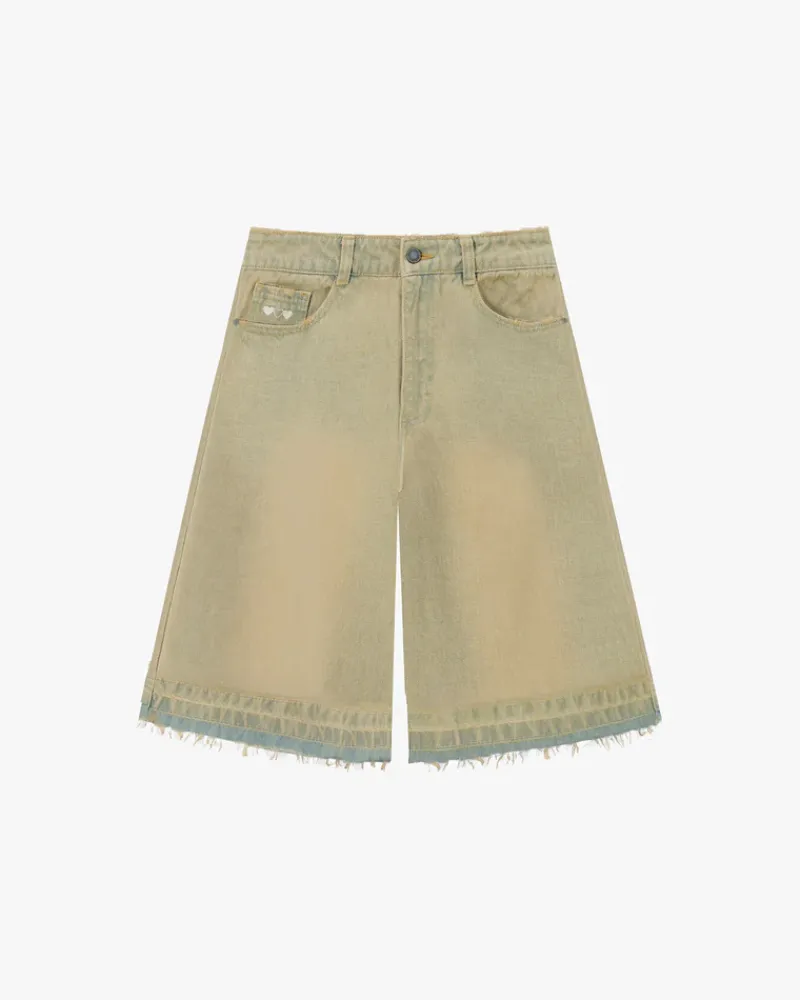 Nude Project Pantalón Corto Baggy Sand Wash Old Denim Hot