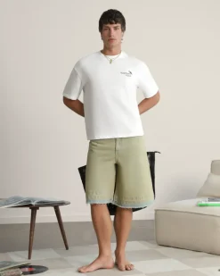 Nude Project Pantalón Corto Baggy Sand Wash Old Denim Hot