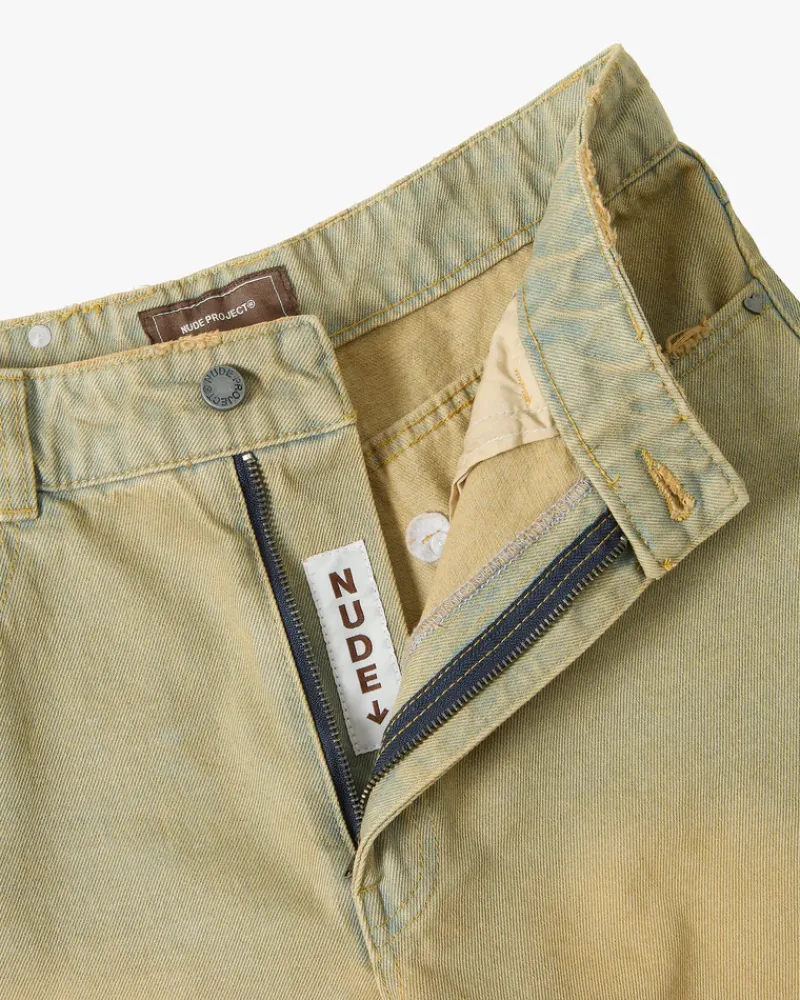 Nude Project Pantalón Corto Baggy Sand Wash Old Denim Hot