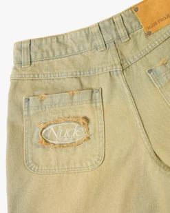 Nude Project Pantalón Corto Baggy Sand Wash Old Denim Hot