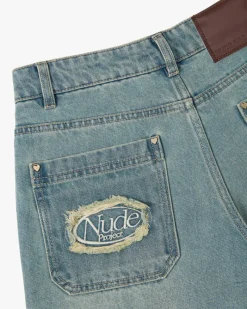 Nude Project Pantalón Corto Basic Denim Arena New