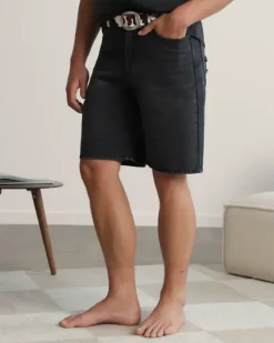 Nude Project Pantalón Corto Basic Denim Negro Discount
