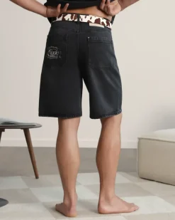 Nude Project Pantalón Corto Basic Denim Negro Discount