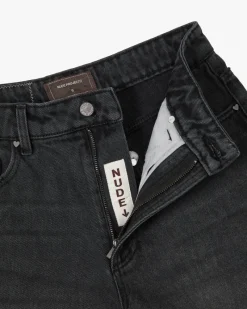 Nude Project Pantalón Corto Basic Denim Negro Discount
