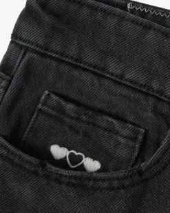 Nude Project Pantalón Corto Basic Denim Negro Discount