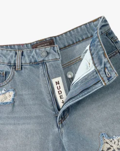 Nude Project Pantalón Corto Denim Lace Best