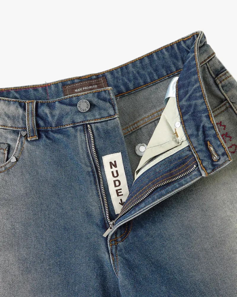 Nude Project Pantalón Corto Denim Shorts New