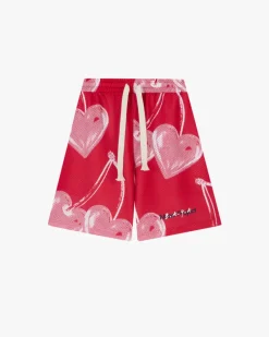 Nude Project Pantalón Corto Mesh Rojo Sale