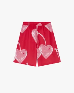 Nude Project Pantalón Corto Mesh Rojo Sale