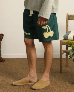 Nude Project Pantalón Corto Solid Mesh Verde Best