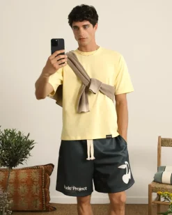 Nude Project Pantalón Corto Solid Mesh Negro Best