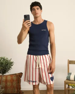 Nude Project Pantalón Corto Stripes Mesh Best