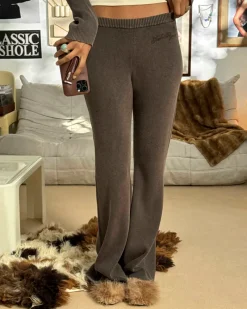 Nude Project Pantalón Knit Marrón First Class