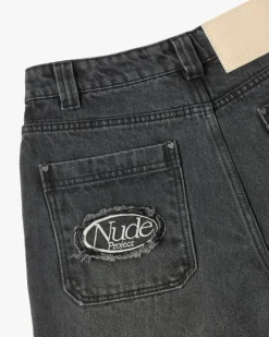 Nude Project Pantalón Vaquero Básico Negro Discount