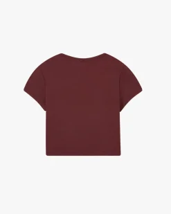 Nude Project Peach Top Burgundy New
