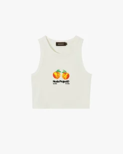 Nude Project Pessego Tank Top Off-White New