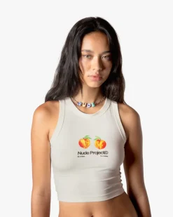 Nude Project Pessego Tank Top Off-White New