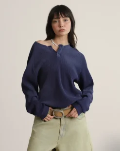 Nude Project Polo Global Soon Waffle Azul Marino Best
