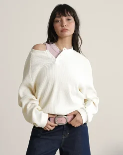 Nude Project Polo Global Soon Waffle Blanco Crema Outlet