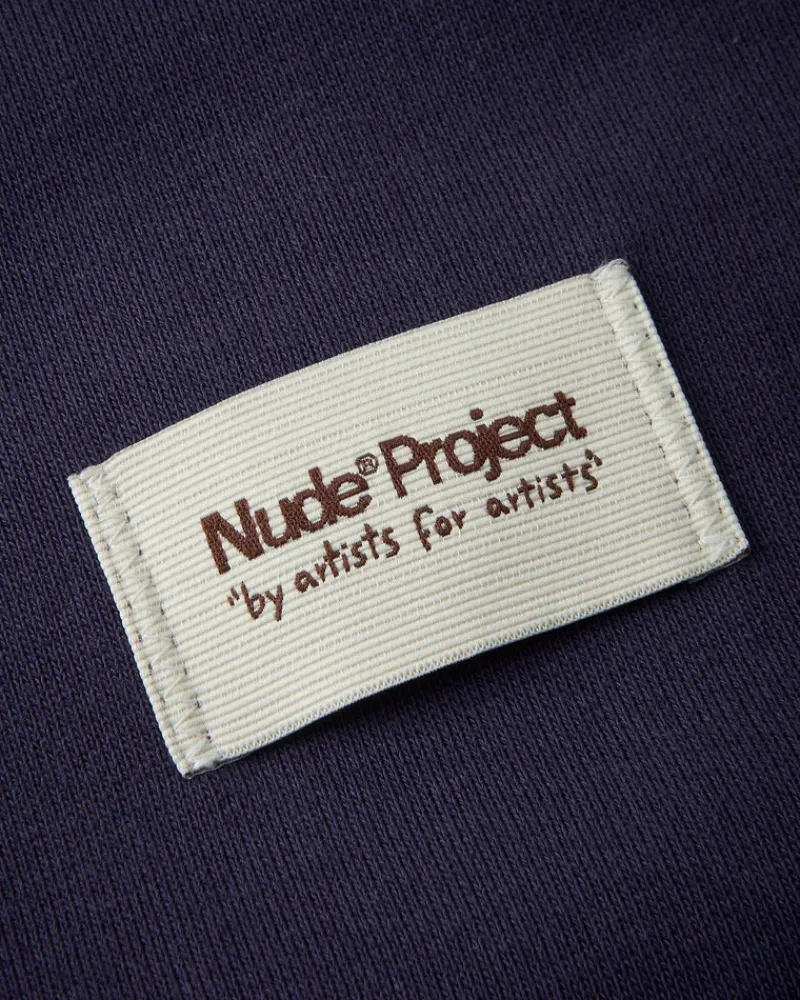Nude Project Quarter Zip Origins Azul Marino Clearance