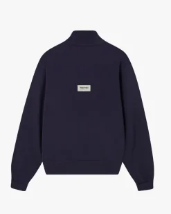 Nude Project Quarter Zip Origins Azul Marino Clearance