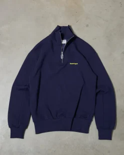 Nude Project Quarter Zip Origins Azul Marino Clearance