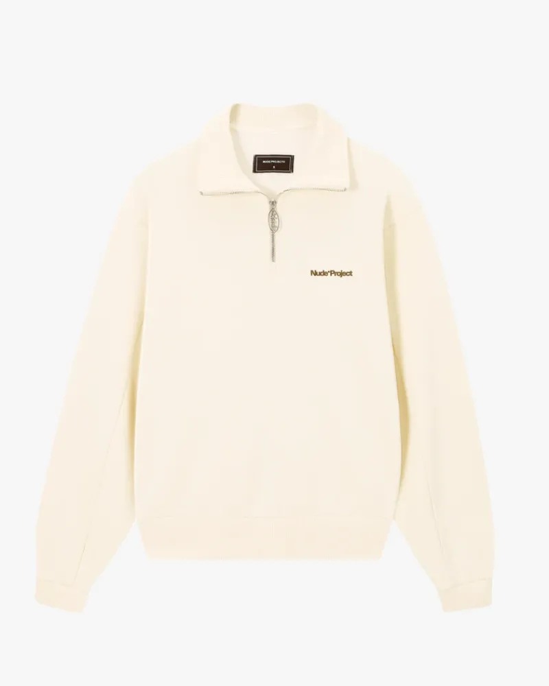 Nude Project Quarter Zip Origins Blanco Crema