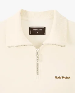 Nude Project Quarter Zip Origins Blanco Crema