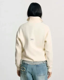Nude Project Quarter Zip Origins Blanco Crema