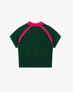 Nude Project R10 Knit Polo Forest Green Discount