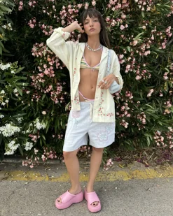 Nude Project Rose Linen Shorts Sale