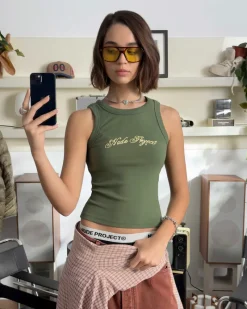 Nude Project Script Top Khaki Discount