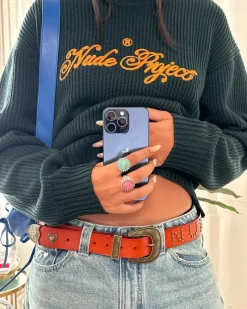 Nude Project Sheriff Belt Brown New