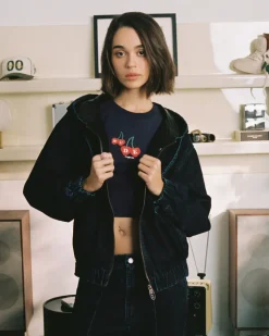 Nude Project Soft Velvet Denim Jacket Hot