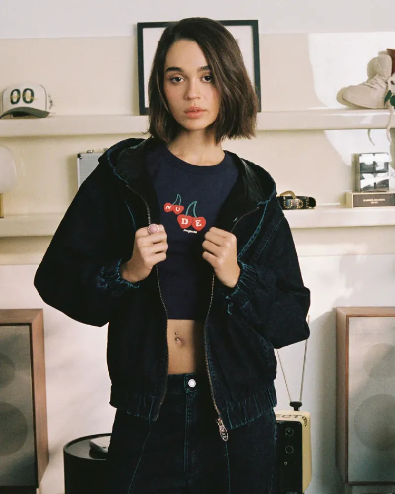Nude Project Soft Velvet Denim Jacket Hot